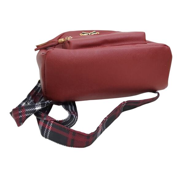 Harry Potter Wizarding World Hogwarts Crest Mini Backpack with Plaid Straps WB - Picture 6 of 8
